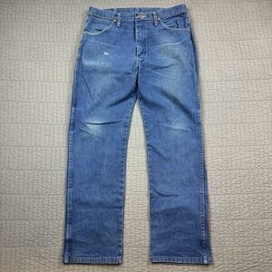 Wrangler 13MWZ Jeans Men 34x31 (33x31) Blue Cowboy Cut Rodeo Western Work Denim